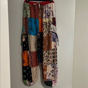 Colorful Patchwork Bohemian Pants
